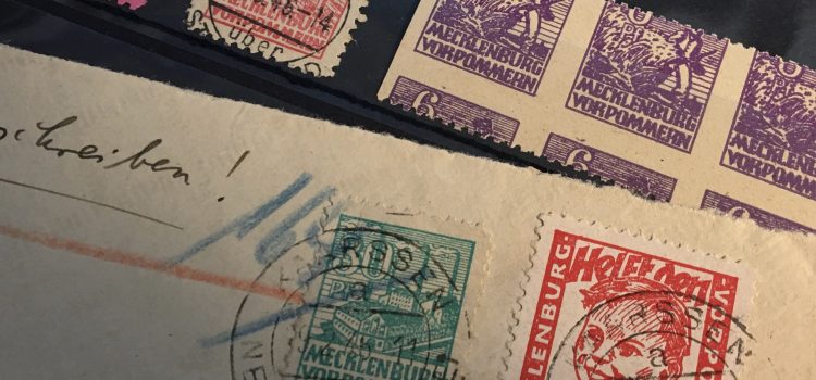 Die 1. Freimarkenserie der OPD Schwerin Die 1. Freimarkenserie der OPD Schwerin