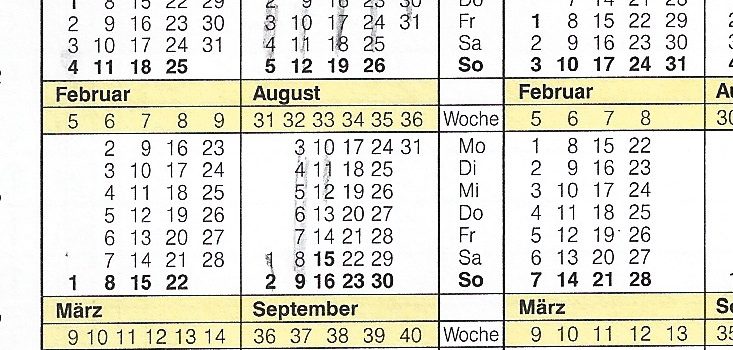 Ersatz-Tauschtag Ersatz-Tauschtag